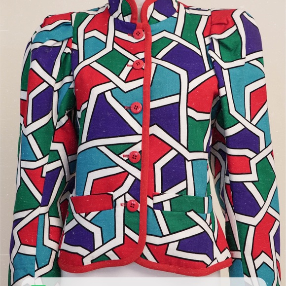 SAINT LAURENT Color Block Jacket - Picture 7 of 7